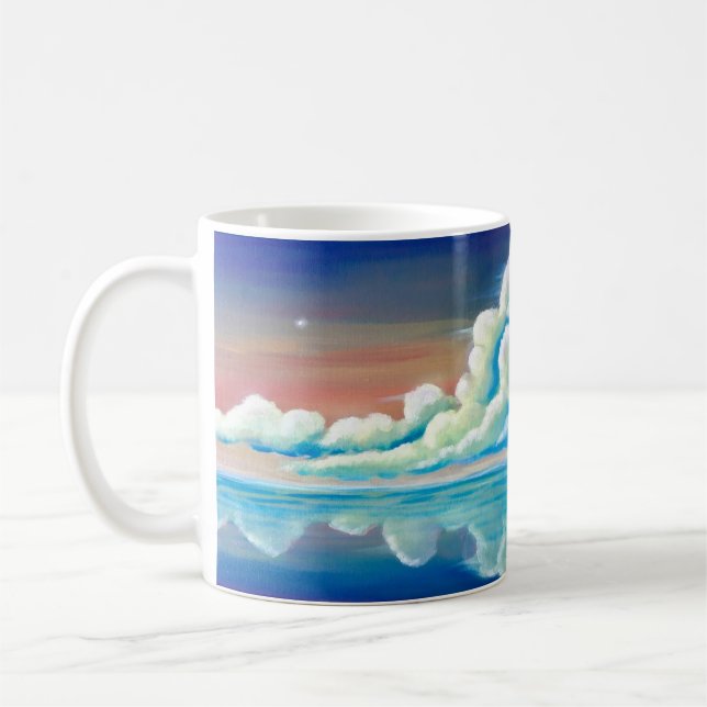 Café Caneca de pintura do pôr do sol (Esquerda)