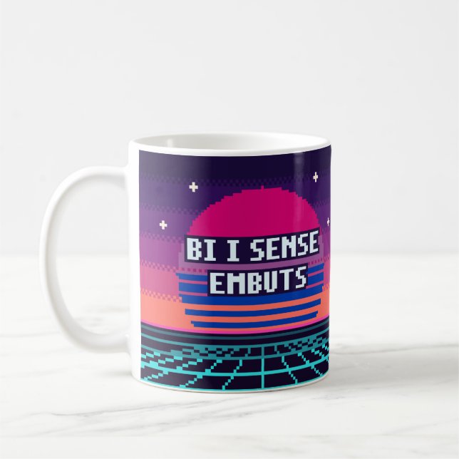 Café Caneca de Pixel com Orgulho Catalão Bi (Esquerda)