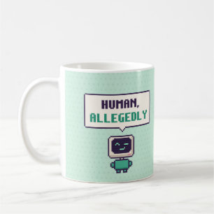 Café Caneca de Pixel de IA Alegadamente Engraçada Human