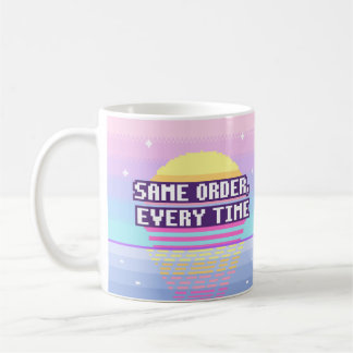 Café Caneca de Pixel Neurodivergente Mesma Ordem, Sempr