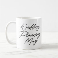 Caneca de Planejamento de Casamento Futuro Nome da