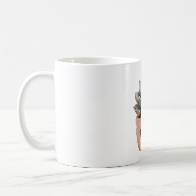 Café Caneca de Planta Interna Kawaii Suculenta (Esquerda)