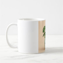 Caneca de Planta Interna Monstera Kawaii