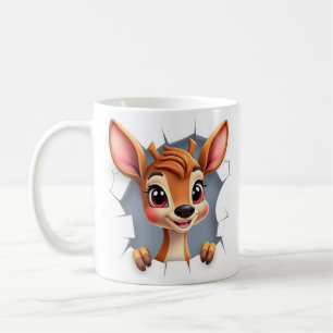 Café caneca de plástico 3d, design de caneca 3d