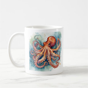 Café Caneca de polvo de aquarela