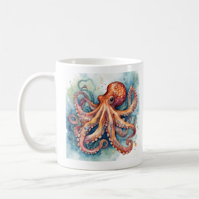 Café Caneca de polvo de aquarela (Esquerda)