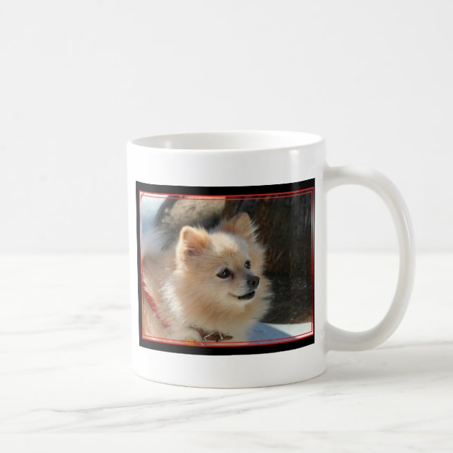 Café Caneca de Pomeranian (Direita)