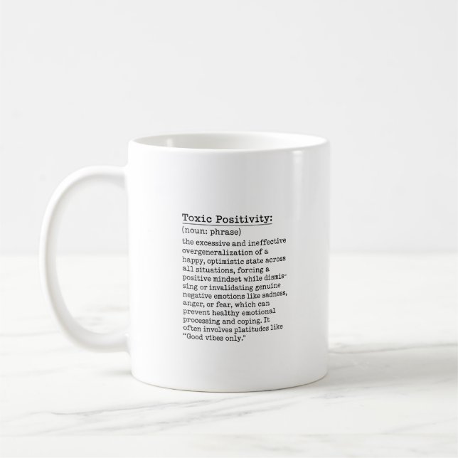 Café Caneca de Positividade Tóxica (Esquerda)