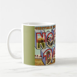 Café Caneca de Postais de Saudações de Dakota do Norte