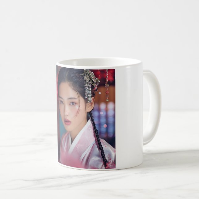 Café caneca de presente (Frente Esquerda)