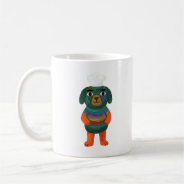 Café Caneca de Presente Cachorro Chef Fofo