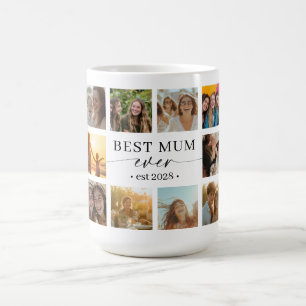 Café Caneca de Presente com Colagem de Fotos da Melhor