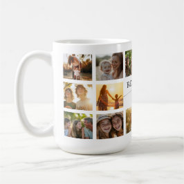 Café Caneca de Presente com Colagem de Fotos da Melhor