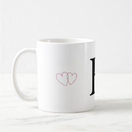 Café Caneca de Presente com Letra H - Caneca com Inicia