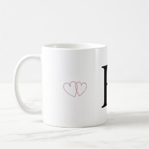 Café Caneca de Presente com Letra H - Caneca com Inicia