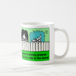 Café caneca de presente com um provérbio coreano divert