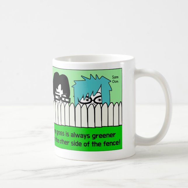 Café caneca de presente com um provérbio coreano divert (Direita)