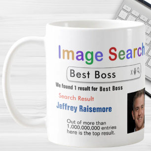 Café Caneca de Presente de Busca de Melhor Chefe de Hum