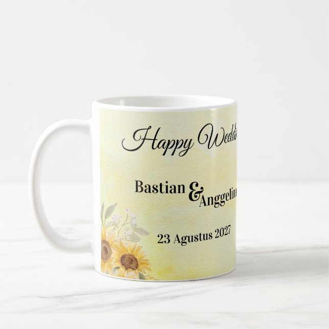 Café Caneca de Presente para Dama de Honra Elegante (Esquerda)