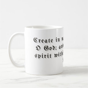 Café Caneca de Presente Salmo 51:10