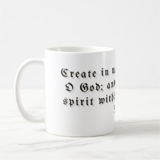 Café Caneca de Presente Salmo 51:10