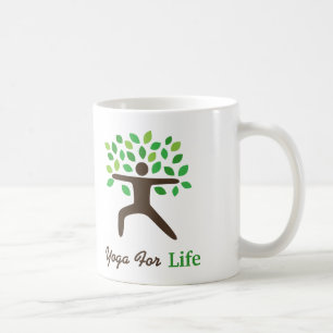Café Caneca de Presentes de Yoga da Postura do Guerreir