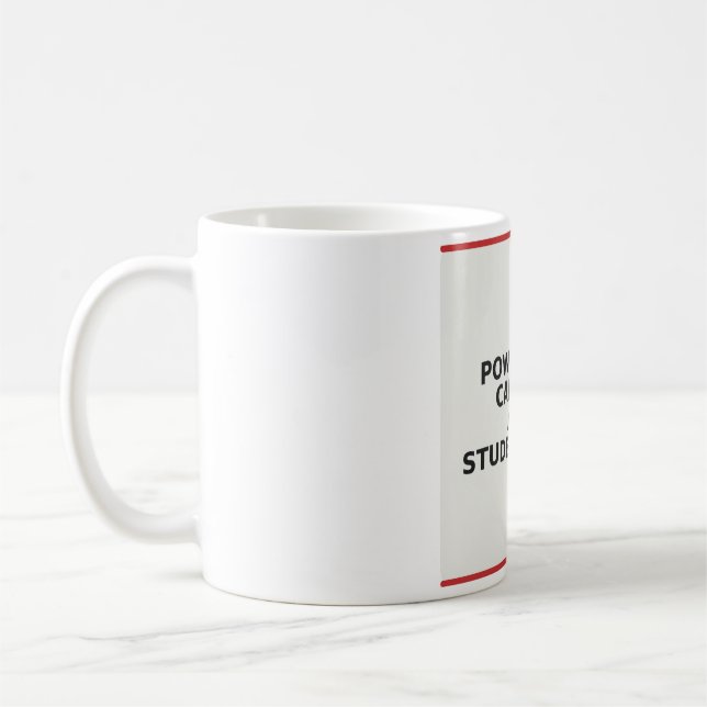 Café Caneca de Professor Engraçado - Movido a Cafeína e (Esquerda)