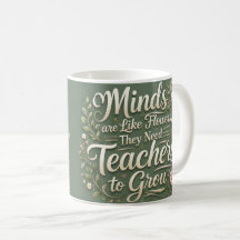 Caneca de Professor Inspirador – Mentes São Como F