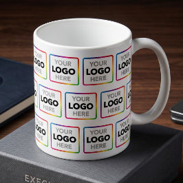 Café Caneca de Promo de Logotipo de Negócios - Padrão d