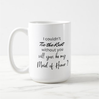Café Caneca de Proposta de Dama de Honra para Noiva