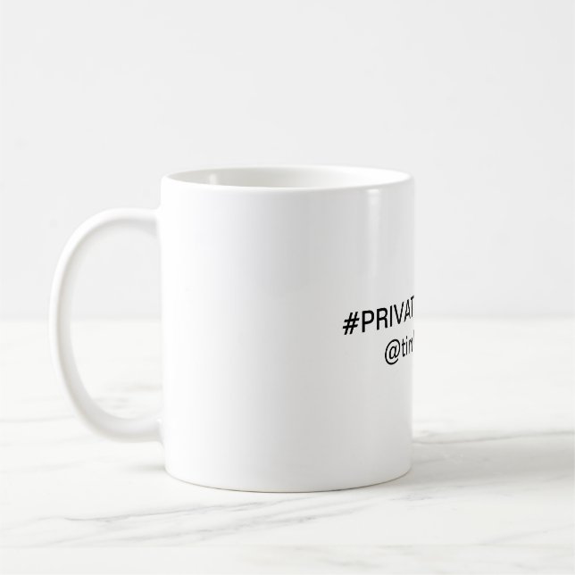 Café Caneca de Propriedade Privada (Esquerda)