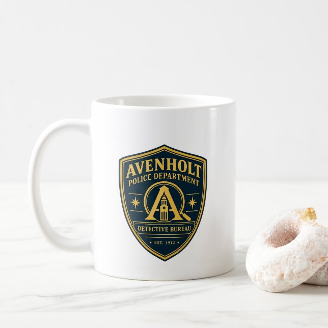 Café Caneca de Prova da Polícia de Avenholt – Processo  (Com Donut)