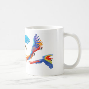 Café Caneca de quatro Macaws