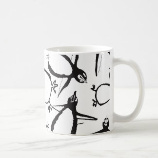 Café Caneca de queda dos pinguins