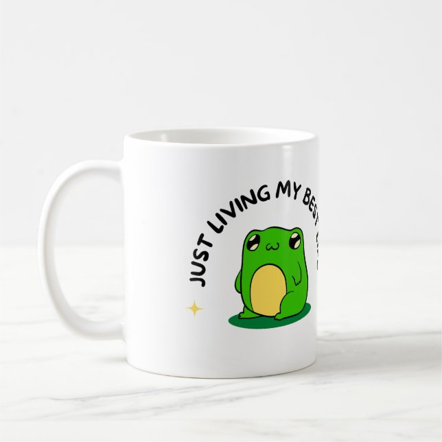 Café caneca de rã fofa – Presente de Caneca Estética Fo (Esquerda)