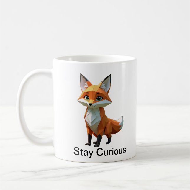 Café Caneca de raposa em origami (Esquerda)