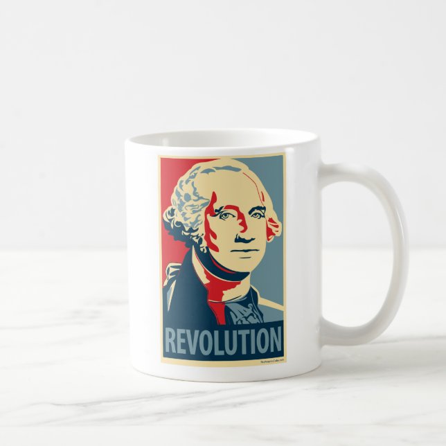Café Caneca de Reagan & de paródia de Washington - de (Direita)