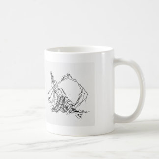Café Caneca de reclinação do violinista