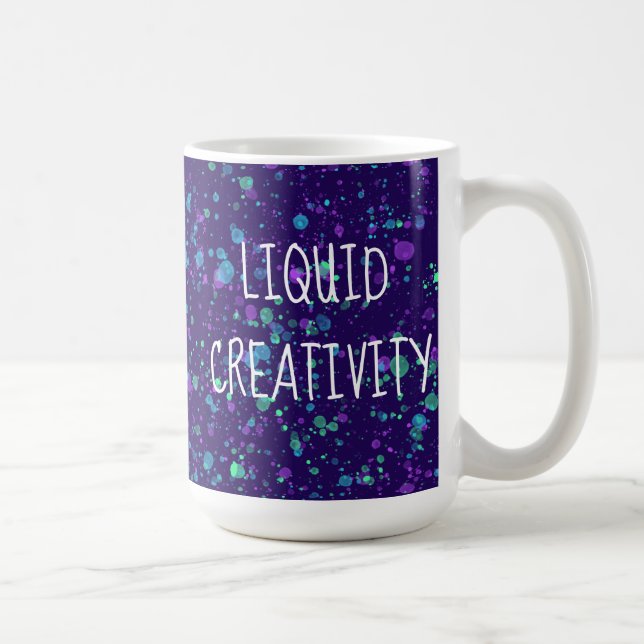 Café Caneca de respingo de tinta Liquid Creativity (Direita)