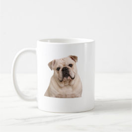 Café Caneca de retrato de Bulldog creme – Presente para