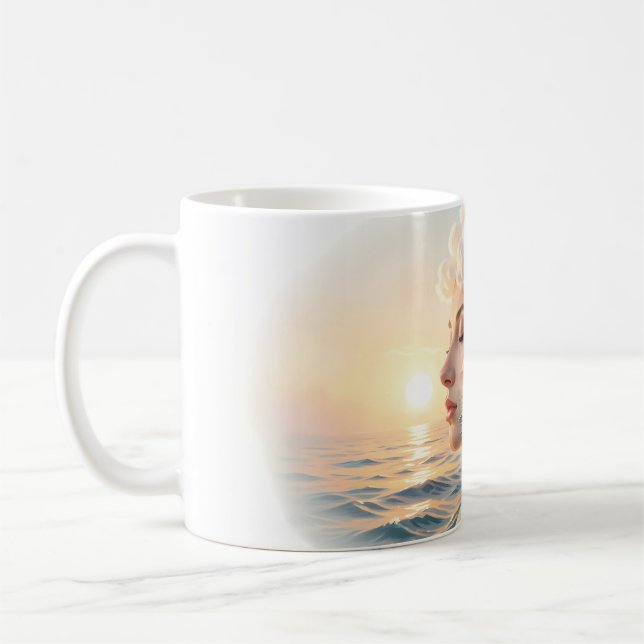 Café Caneca de retrato do sonho da mente do oceano (Esquerda)