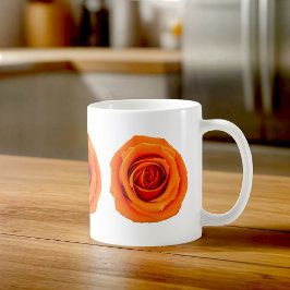 Café Caneca de Rosas Laranja