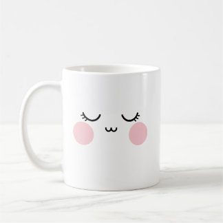 Café Caneca de Rosto Sorridente Fofo Estética Moderna