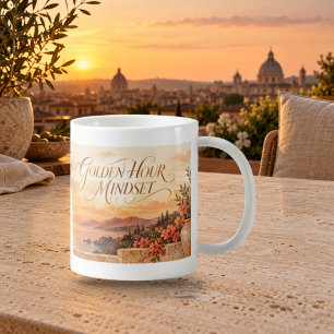 Café Caneca de roteiro de mentalidade da hora dourada