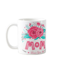 caneca de rotina da manhã floral