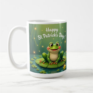 Café Caneca de Sapo do Dia de São Patrício Feliz