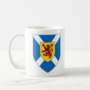 Café Caneca de Scotland - protetor da cruz & do leão