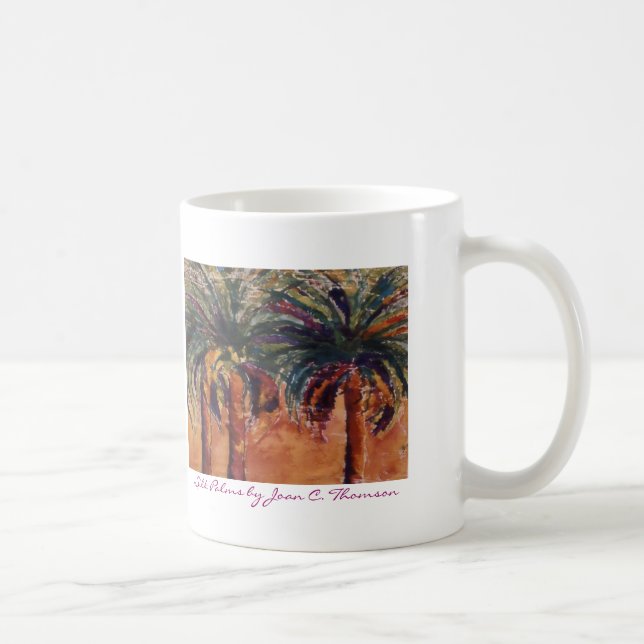 Café Caneca de seda das palmas (Direita)