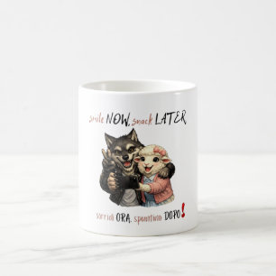 Café Caneca de Selfie de Lobo & Ovelha