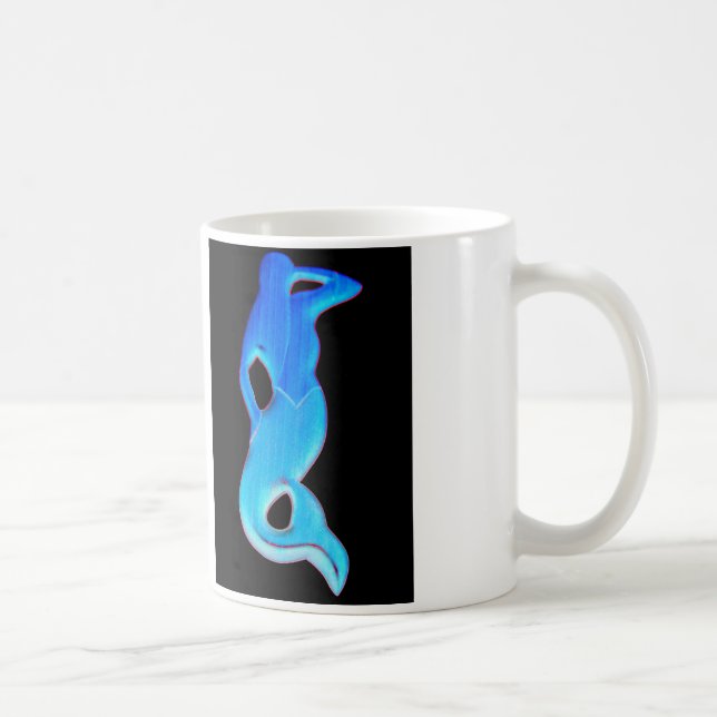 Café caneca de sereia azul (Direita)